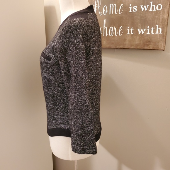 Madewell Contrast Wool Blend Sweater Sz. Medium - Picture 3 of 7